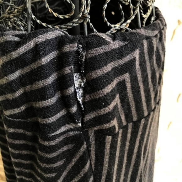 Robert Louis Maxi Skirt Black Gray Boho Hippie - Picture 6 of 8